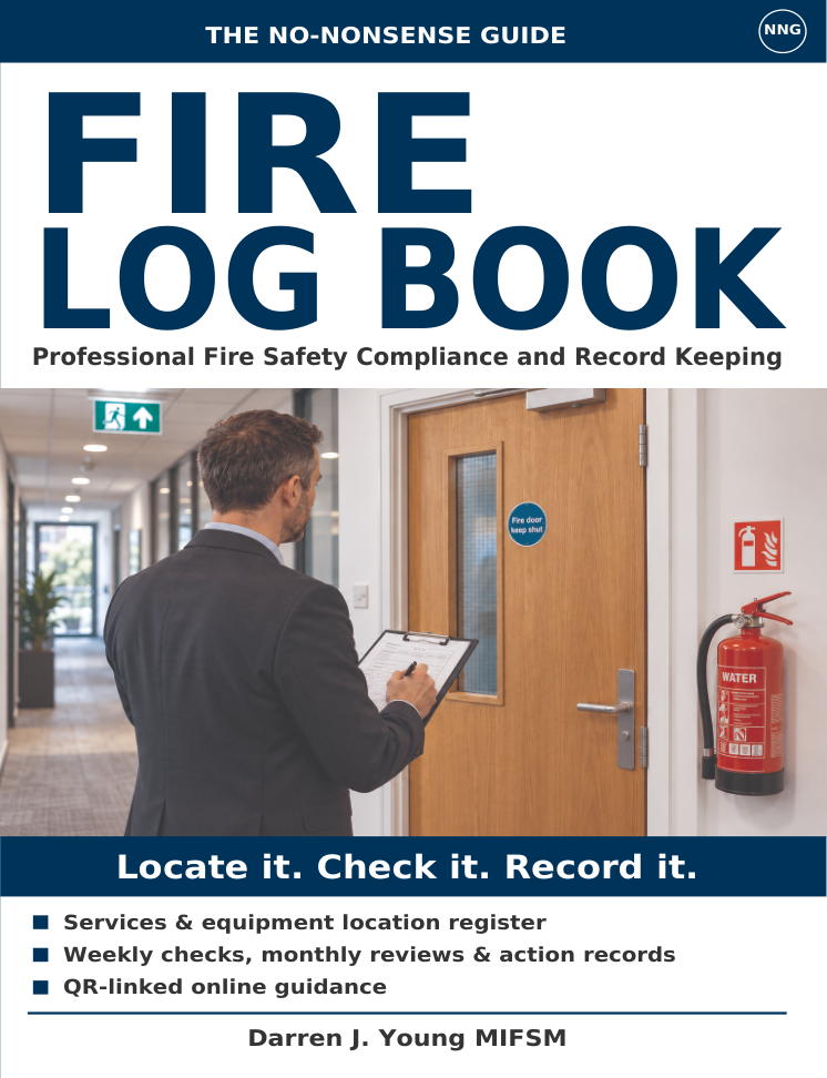 Fire Log Book cover by Darren J Young MIFSM
